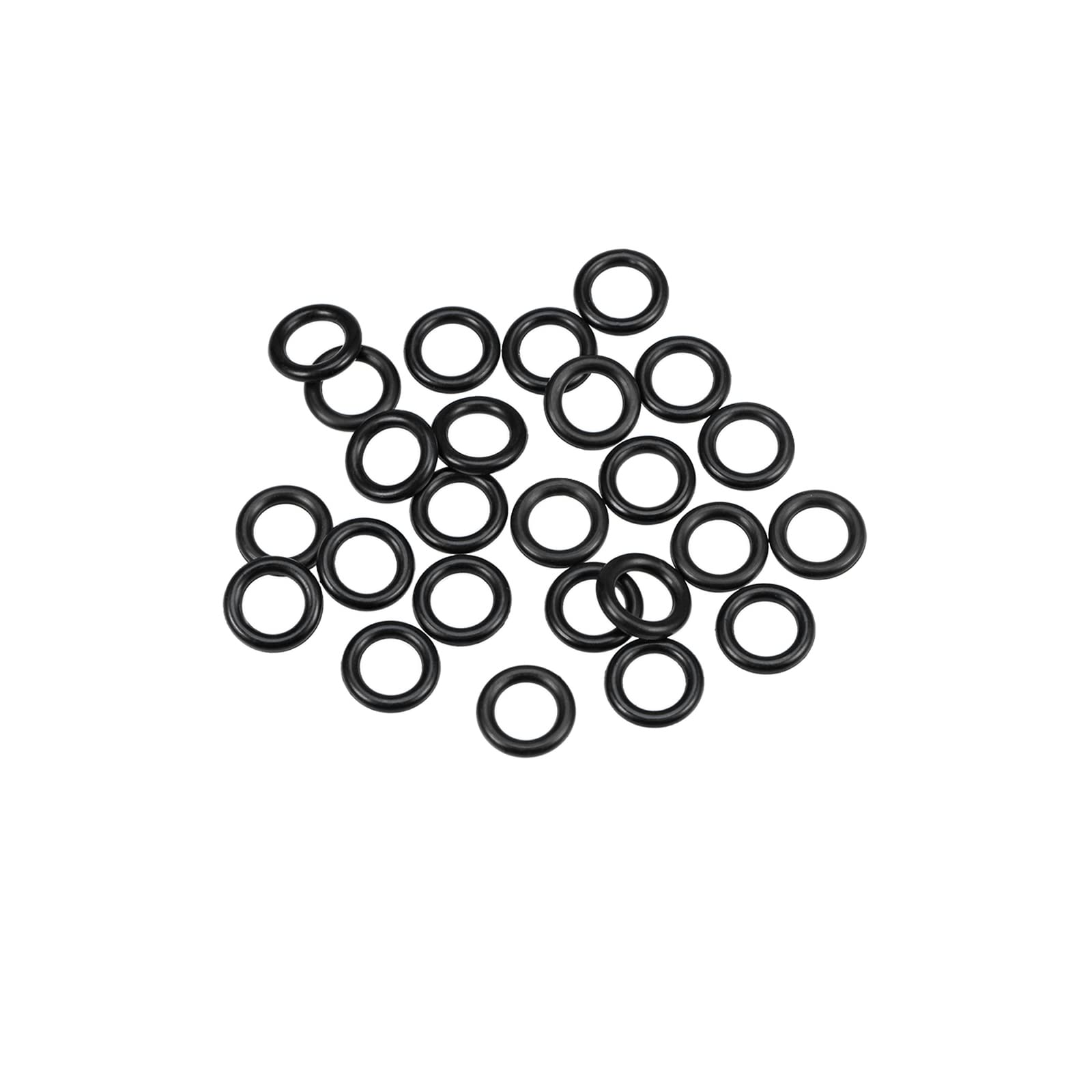 QUARKZMAN 8mm x 5mm x 1.5mm Nitrylowy Guma O-ring x 25szt Okrągły Uszczelka Podkładka dla Kran Hydrauliczny Naprawa Uszczelnienie Połączenie [Czarny]