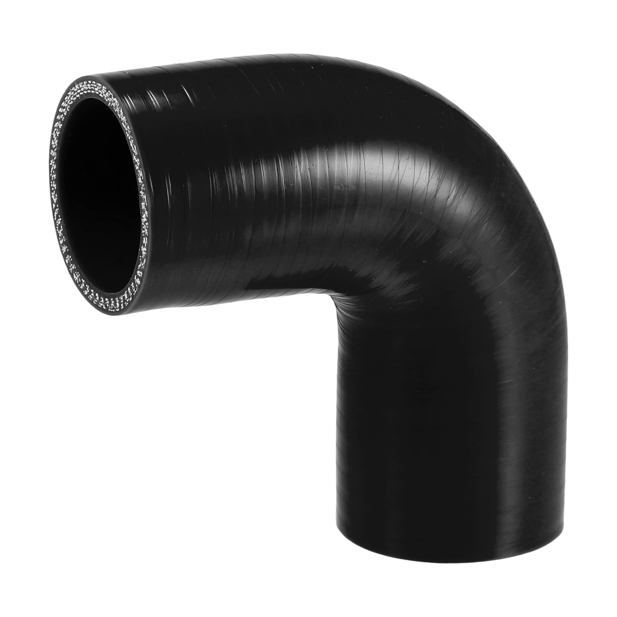 QUARKZMAN Tuyau Silicone Noir 90° - 48mm Diamètre Intérieur Pour Voiture Et Moteur