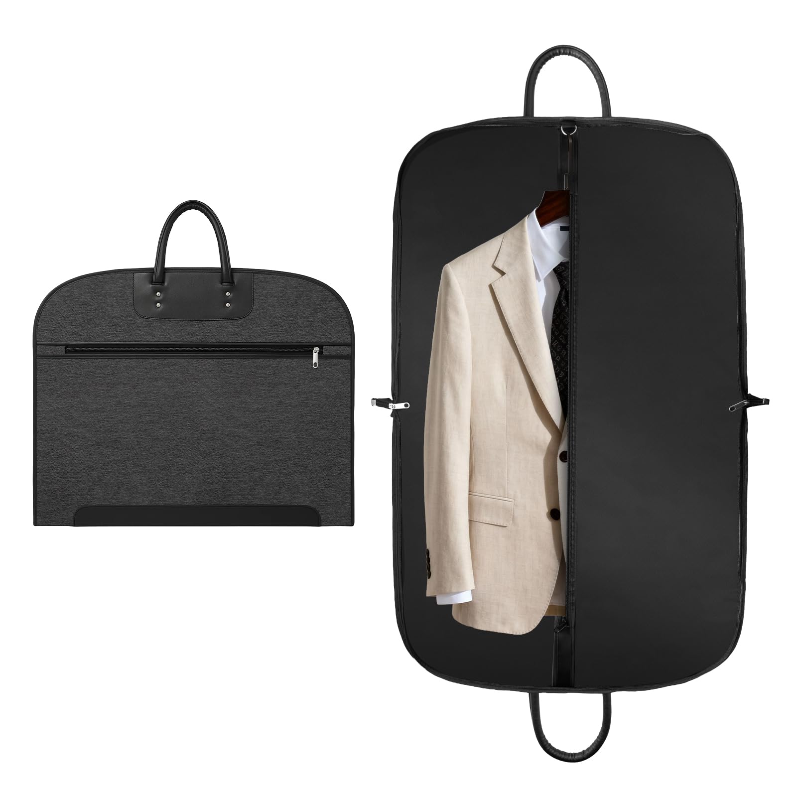 Sunnynest Men's 1 Pcs Suit Bag, 1 Pack Suit Carriers For Gart Covers For Suits & Coats, Foldable Dust Covers, Lightweight Washable Storage Bags For Wardrobe & Travel (1 Pcs)