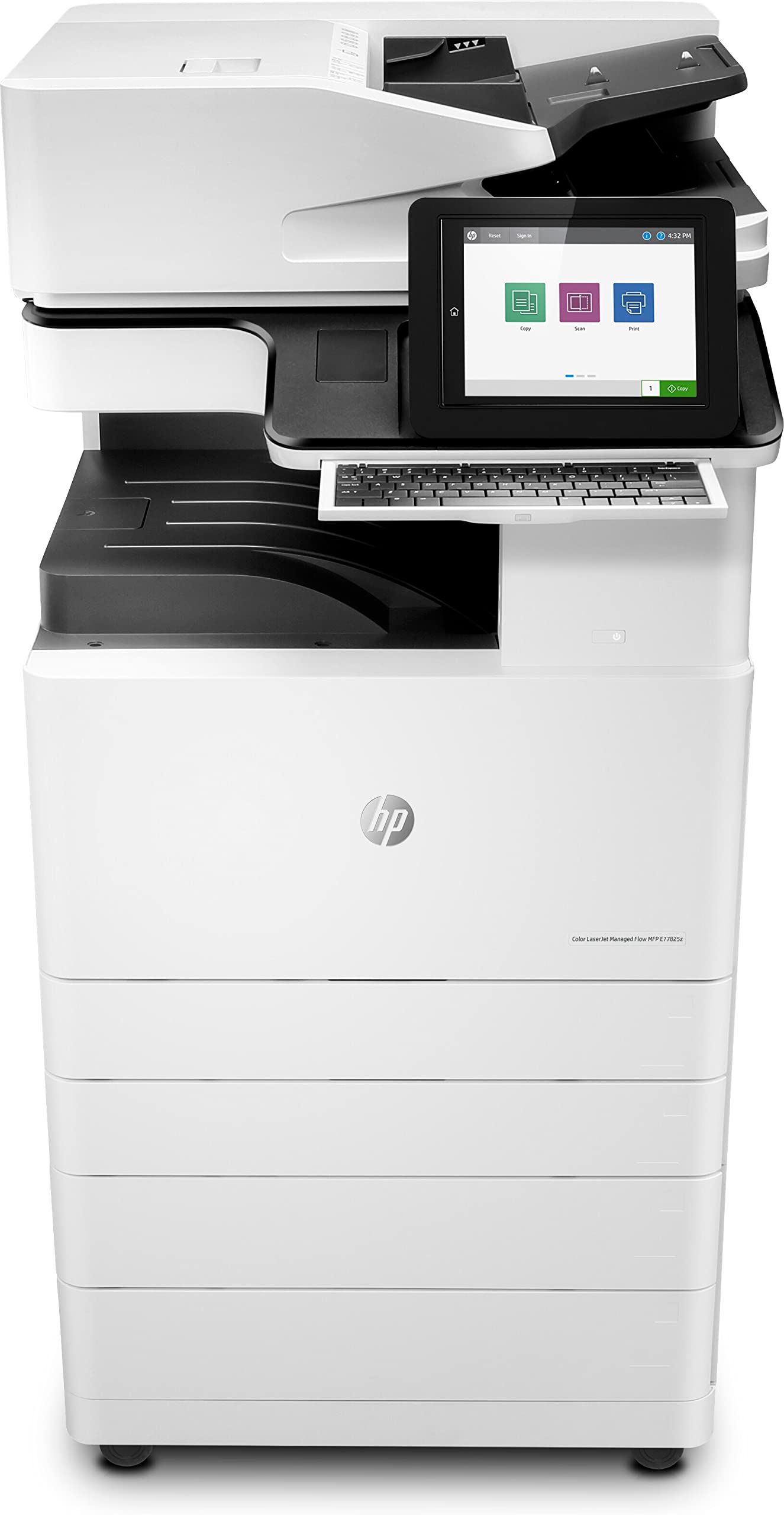 HP Color Laserjet Managed Flow MFP E77825z Plus - Bundle Product 25 ppm, Print, Copy, Scan (fax and Wireless Optional)