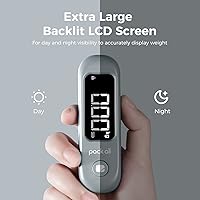 Vista 2 de pack all Báscula de equipaje de 110 libras, báscula digital de equipaje de mano, báscula de peso para maleta de viaje con pantalla LCD, batería