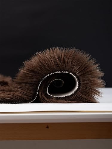 Miniatura 51 de Alfombra blanca de piel sintética de piel de oveja de 2 x 6 pies, alfombra mullida súper suave y esponjosa utilizada para dormitorio, suelo de Blanco