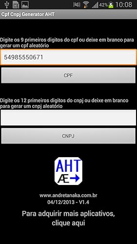 Cpf Cnpj Gerador AHT