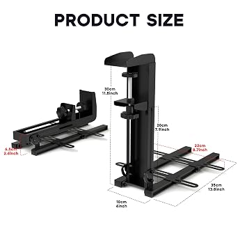 DIWANGUS Hotas Mount Foldable Desk Mount for Flight Joystick Throttle Hotas Joystick Mount for X52/X52 Pro/X56 T16000M/HOTAS Warthog/T Flight One/4/TCA/VKB Gladiator NXT/VPC WARBRD(2PCS)
