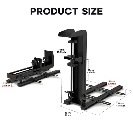 DIWANGUS Hotas Mount Foldable Desk Mount for Flight Joystick Throttle Hotas Joystick Mount for X52/X52 Pro/X56 T16000M/HOTAS Warthog/T Flight One/4/TCA/VKB Gladiator NXT/VPC WARBRD(2PCS)