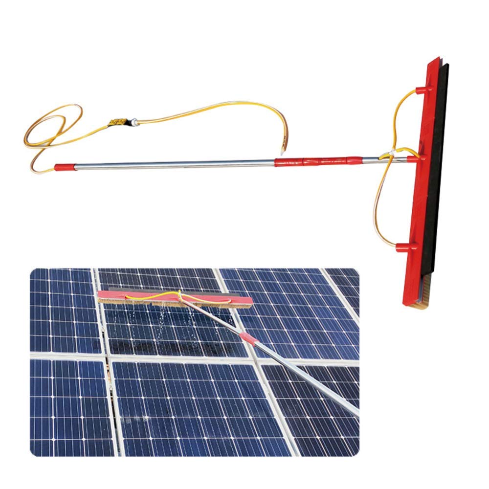 Spazzola telescopica ad Acqua da 7 m/5,9 m, Asta per la Pulizia di finestre, Strumento per la Pulizia di Pannelli fotovoltaici, Lavaggio di roulotte, Camion, Camper e AUT