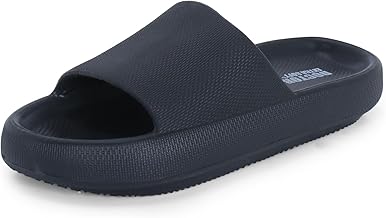 DOCTOR EXTRA SOFT Men's Classic Ultra Soft Sliders/Slippers with Cushion FootBed for Adult | Comfortable & Light Weight | Stylish & Anti-Skid | Waterproof & Everyday Flip Flops for Gents/Boys D-504