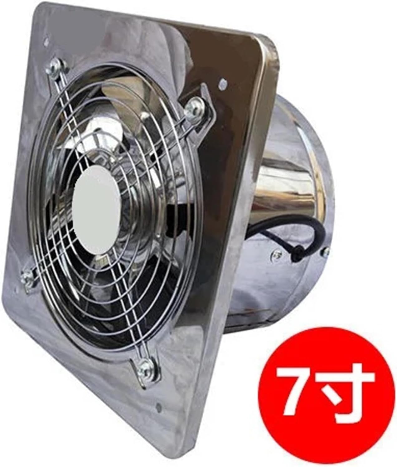 6''7''8'' Booster Fan Extractor Exhaust Fan Ventilation Pipe Kitchen Wall Window Stainless Steel Industrial Duct