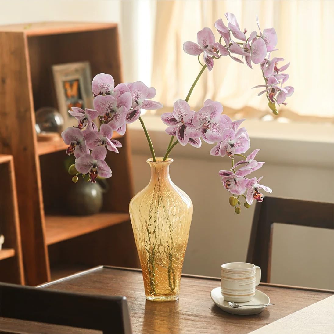 Rustic Reach Real Touch Orchid Stem in 35" Tall Pink/Five Stems