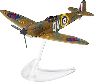 Corgi CS90650 Flying Aces Supermarine Spitfire Model Airplane - Diecast Planes & Aircraft Models for Ages 6+, Die Cast Plane, Toy Airplanes - Gift for Young Aviation Fans, Birthday Gifts for Him