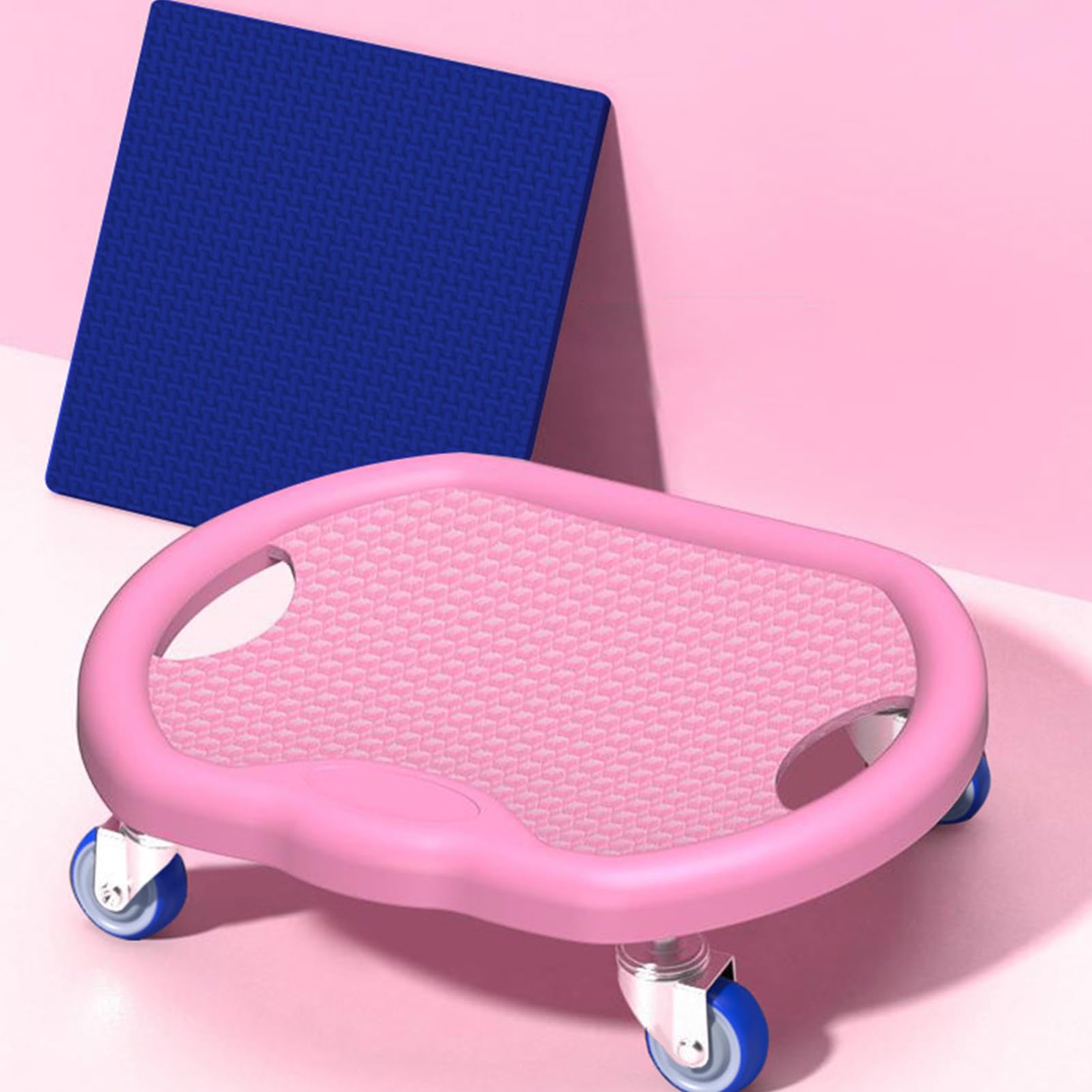 Ab Roller - trening brzucha w domu, cicha deska z matą, mocny PCW + stal nierdzewna, spalanie tkanki tłuszczowej na całe ciało, kontrola masy brzucha, siłownia lub do użytku domowego, 30 x 30 x 8 cm