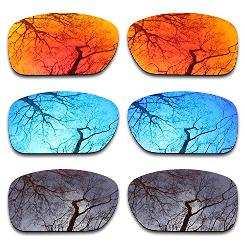 3 Pair Polarized Replacement Lenses for Oakley Turbine OO9263 Pack-IFB2
