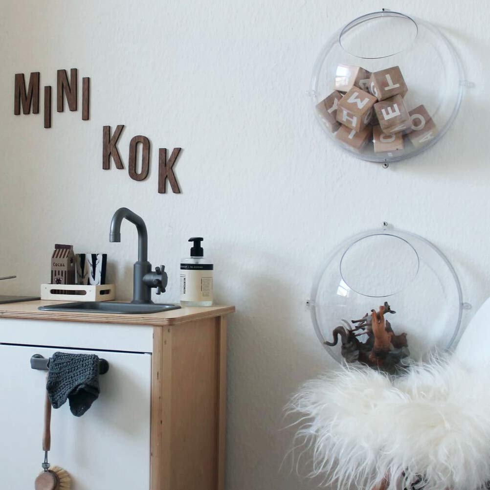 Koziol Orion Wall, Storage, Organizer, Hanging Display, Ornament, Interior Design, Sales Presentation, Crystal Clear, 327x327x301 mm