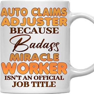 Auto Claims Adjuster Mug - Gift For Auto Claims Adjuster - 11oz White Ceramic Coffee Mug for Office, Coworkers, Retired, Retirement, Birthday, Thanksgiving, Christmas
