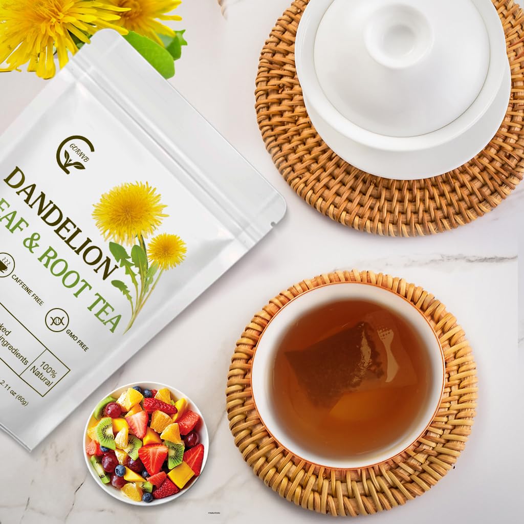 Organic Dandelion Leaf & Root Tea, Supports Kidney Function and Healthy Digestion, Caffeine Free, 30 Tea Bags - Image 7