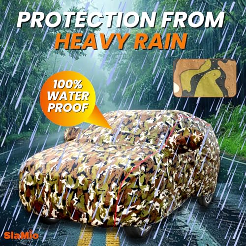 Image of Car Cover for Volvo XC 90 2025-2026 Model | Waterproof, Dustproof, UV Resistant | All-Weather Protection with Mirror Pockets | Custom Fit, Triple Stitch | Jungle Print