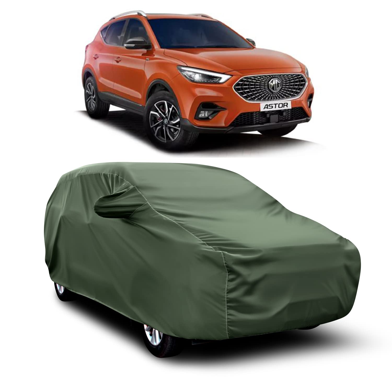 JEHOVA Car Cover for MG Astor Super MT Water Proof - Dust Proof Car Body Cover (Life TIME Mehndi)
