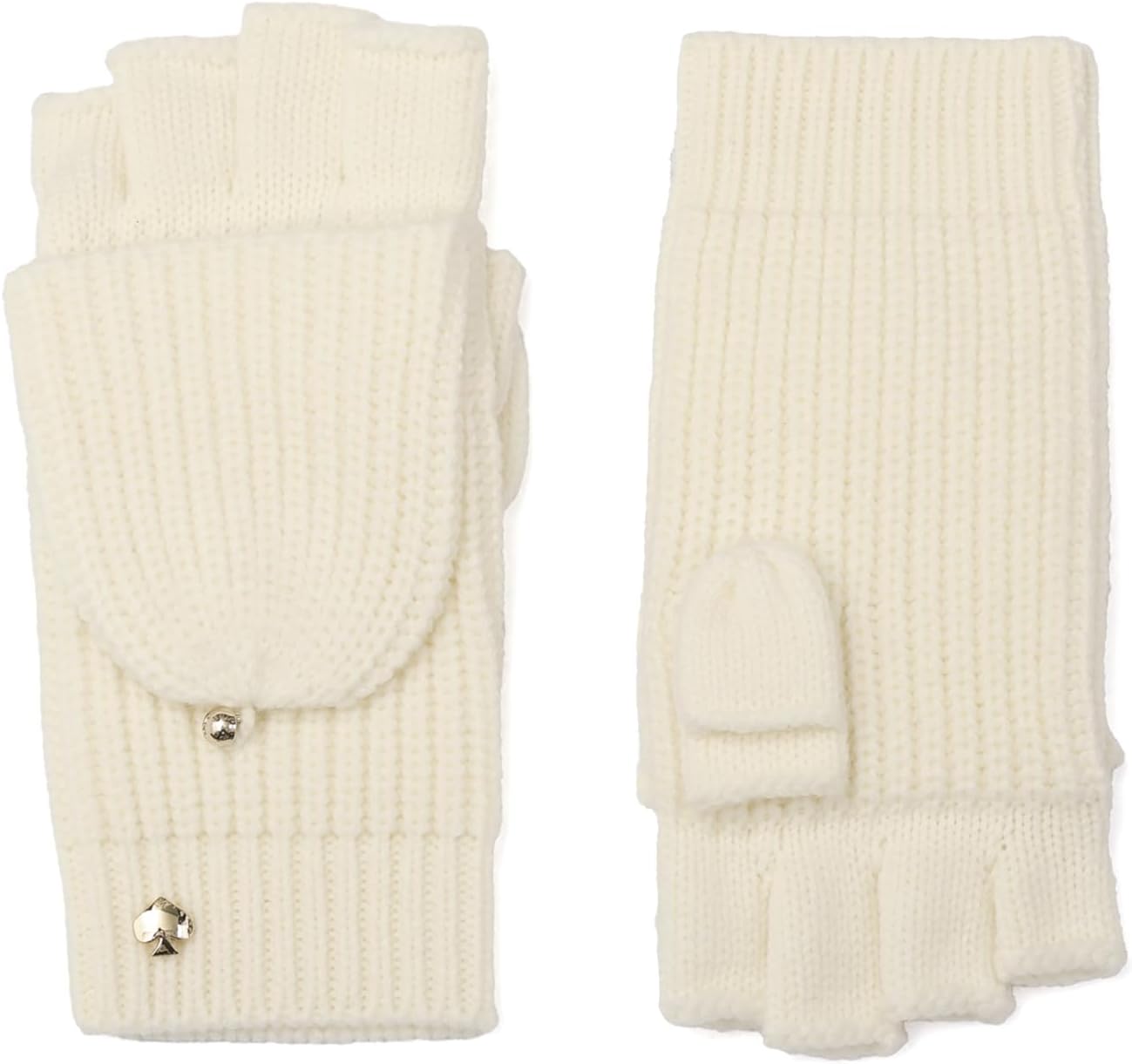 Kate Spade Women's Spade Pop Top Mitten, Glove Set for Cold Weather, Stylish Fashion Accessory