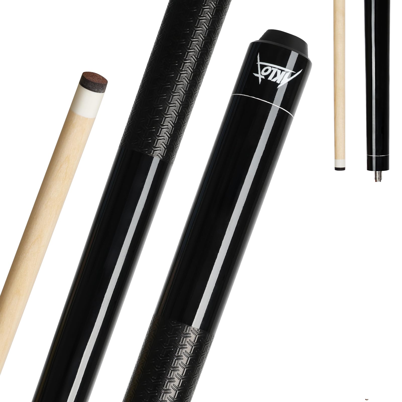 Aklot Billiard Cue Stick Professional Pool Cue Stick Set of 1 for House Bar Black