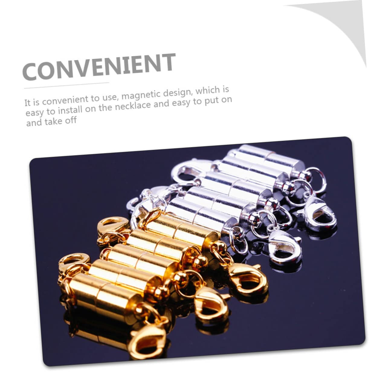 SHINEOFI 60 Stk Magnetverschluss Für Schmuck Armband Magnetverschlüsse Magnetarmbandverlängerungen Schnallenverschlüsse Magnetischer Halskettenverschluss Schmuck Diy Verschluss Kupfer