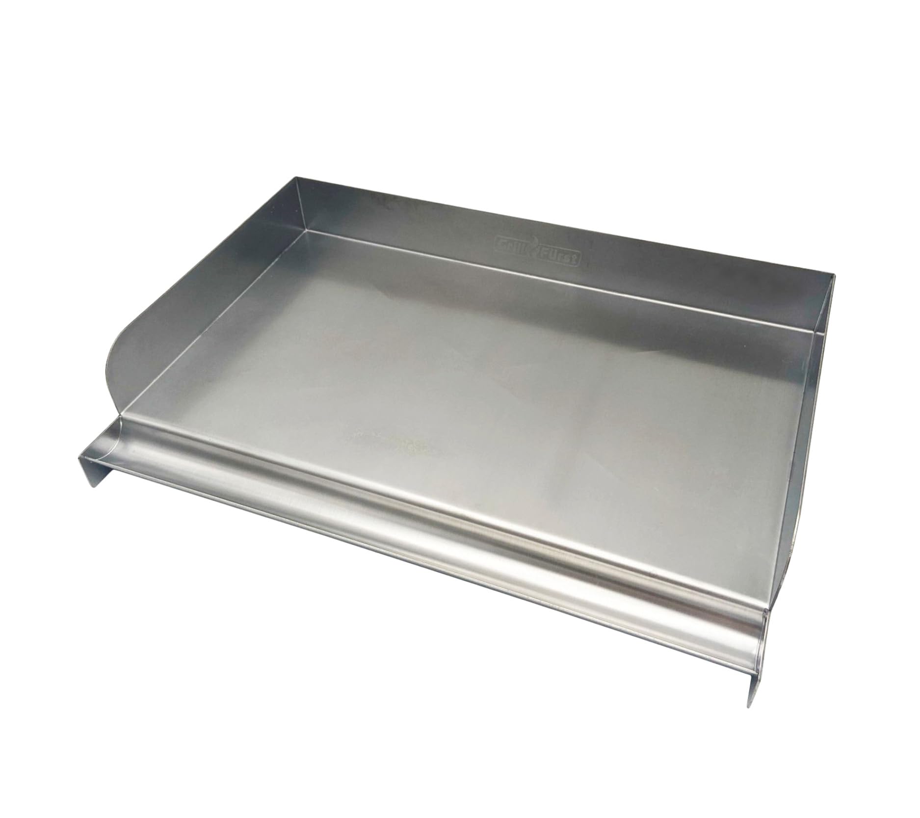 Grillfürst Edelstahl Plancha Size M – Grillplatte / Teppanyaki Pfanne 41 x 28 cm