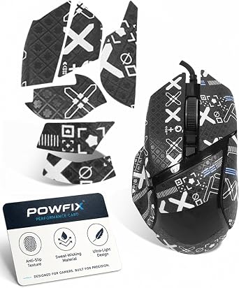 1 Pack For Razer Basilisk V3 Pro Mouse Grip Tape, Anti-Slip Sweat Absorbent Black Printed Pattern Gaming Mouse Skin, Easy Install Mouse Upgrade Accessory