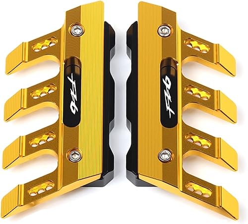 Front Fork Guards Motorcycle Front Fender Side Protection Guard Mudguard Sliders for Yamaha FZ6 FZ-6 FZ 6 Accessories Universal (Color  Gold)
