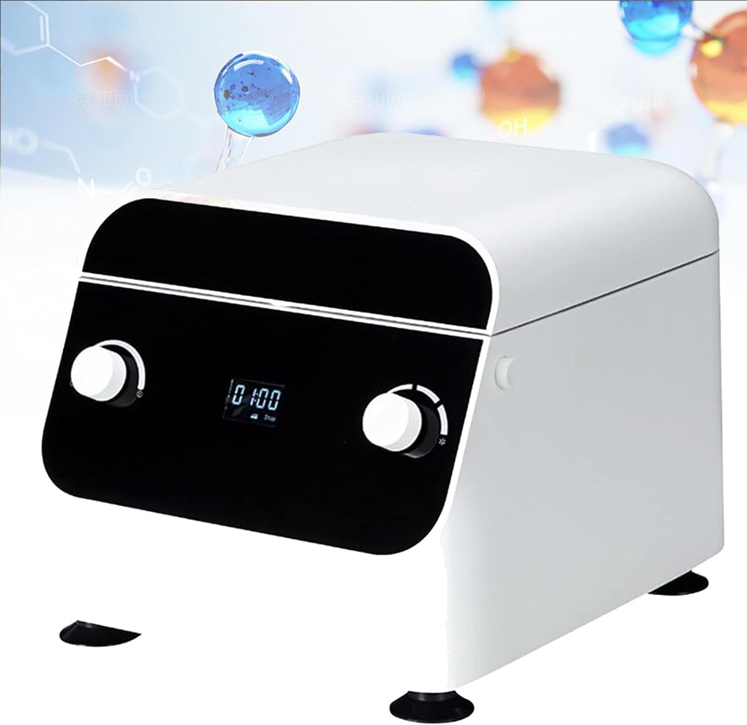 Lab Benchtop Centrifuge, Low-Speed Large-Capacity Centrifuge, 0-4000 RPM,Timing 0-99min, 2100xg for Serum/Fat Separation,50ml*6