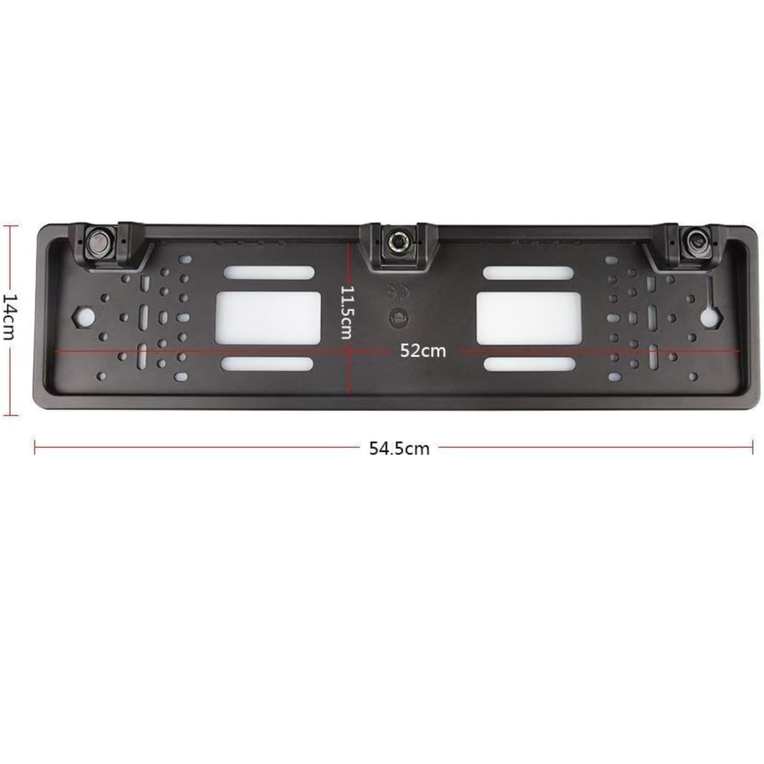 Yasta Portatarga Auto con Sensori di Parcheggio e Telecamera Posteriore Kit Retrocamera e 2 Sensori Universale per Auto, Camper, Camion Assistenza Retromarcia