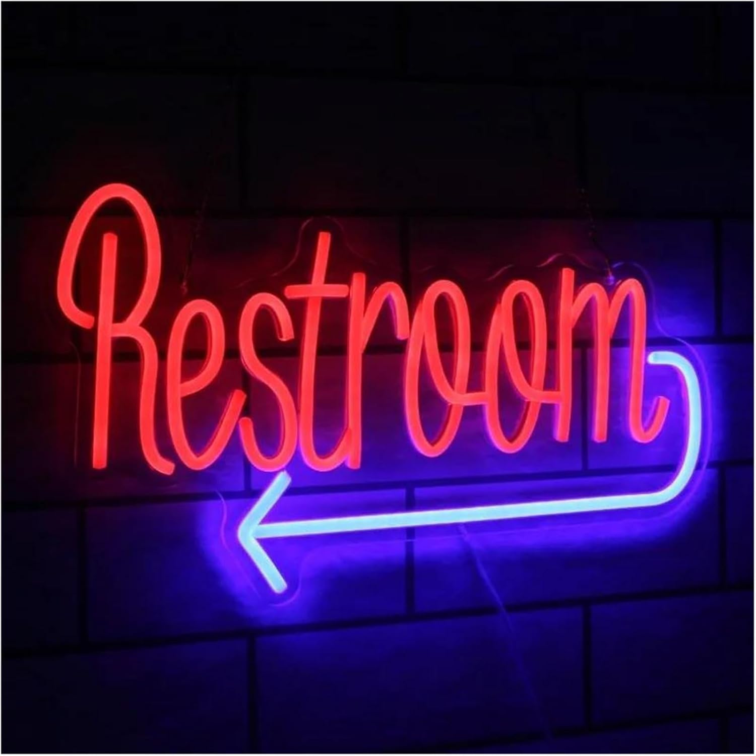 Wexxaii neon Light Sign Neon Sign Light for Wall Decor, Bathroom, Bar, Restaurant, Hotel 41cm×25cm