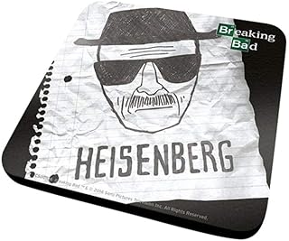 Breaking Bad Heisenberg papierowa podkładka pod napoje z melaminy z podstawą korkową, wielokolorowa, 10 x 10 cm