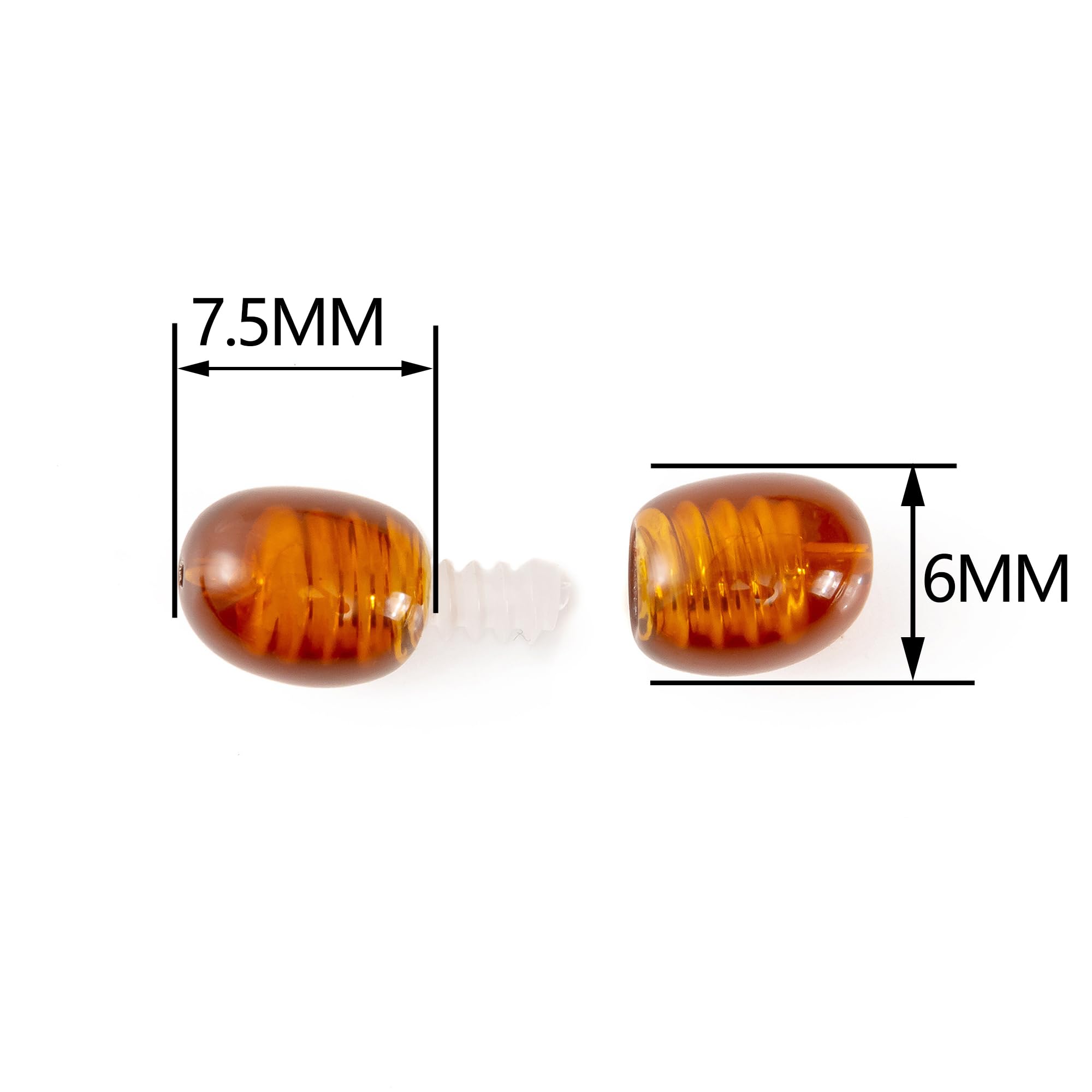 Fermoirs à vis pour bijoux perles dambre et de pierres