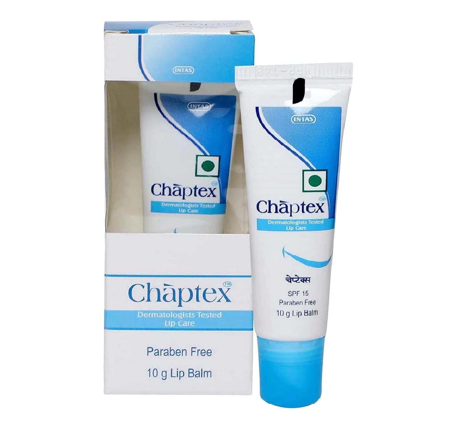BREEMETIC Chaptex Lip Balm With SPF 15, 10GM, Blue