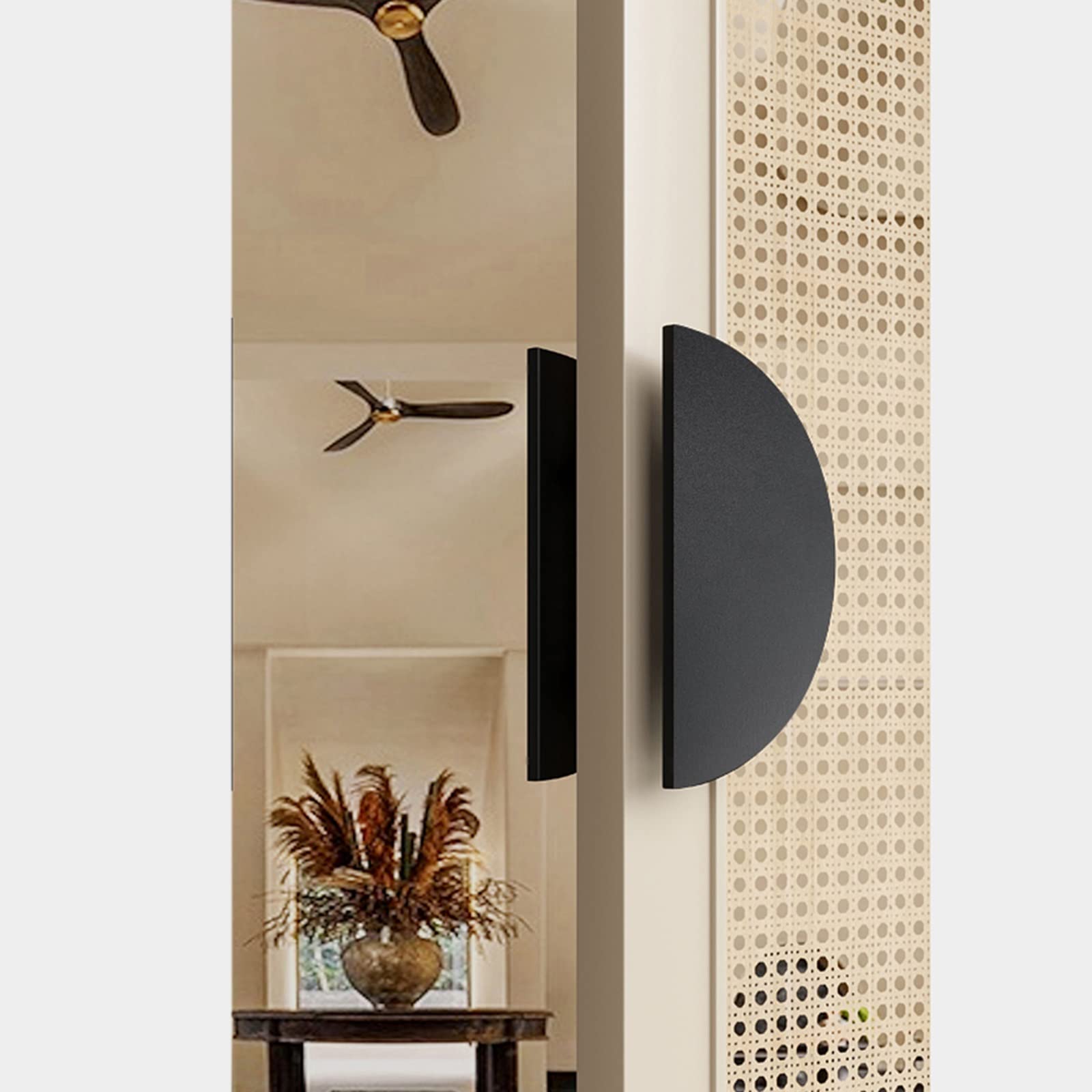 Poignée de porte double face pour réparer une porte coulissante en bois dure