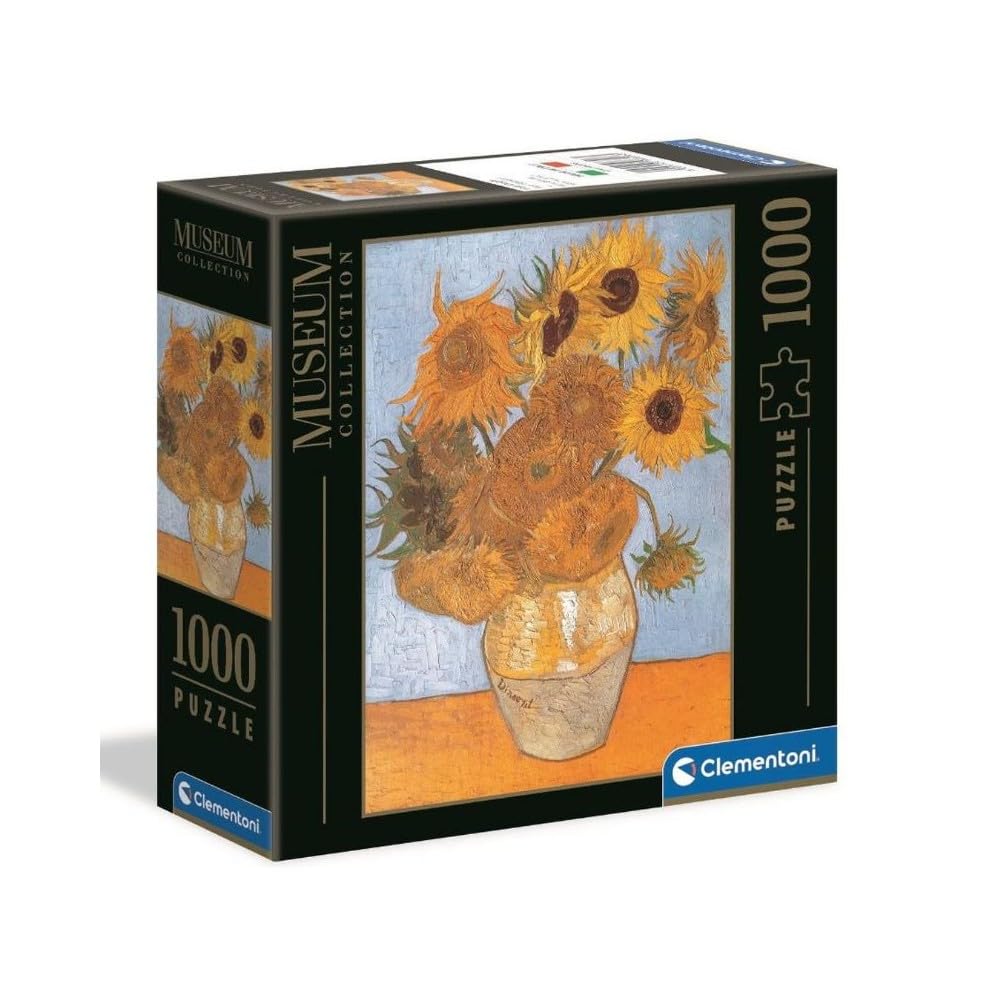 Clementoni Sunflowers 1000 Pieces Jigsaw Puzzle (Square Box)