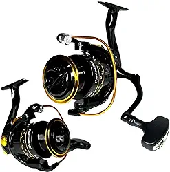 MOLINETE DE PESCA PESADA SAHARA FORCE 6000-5 ROLAMENTOS - DRAG: 14KG - PEIXE GRANDE - CARRETEL DE ALUMINIO, PEIXES DE COURO - PEIXES ATE 25KG