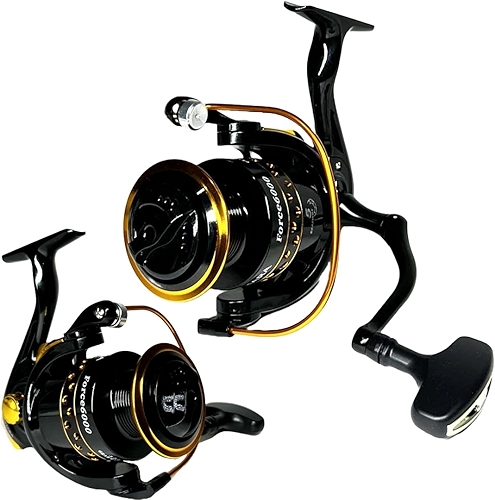 MOLINETE DE PESCA PESADA SAHARA FORCE 6000-5 ROLAMENTOS - DRAG: 14KG - PEIXE GRANDE - CARRETEL DE ALUMINIO, PEIXES DE COURO - PEIXES ATE 25KG