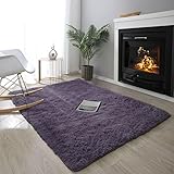 SK Studio Alfombras Salón Pelo Largo Alfombra Habitación Dormitorio Lavables Alfombra Antideslizante Muy Suave para Habitación De Niños, 50x80cm