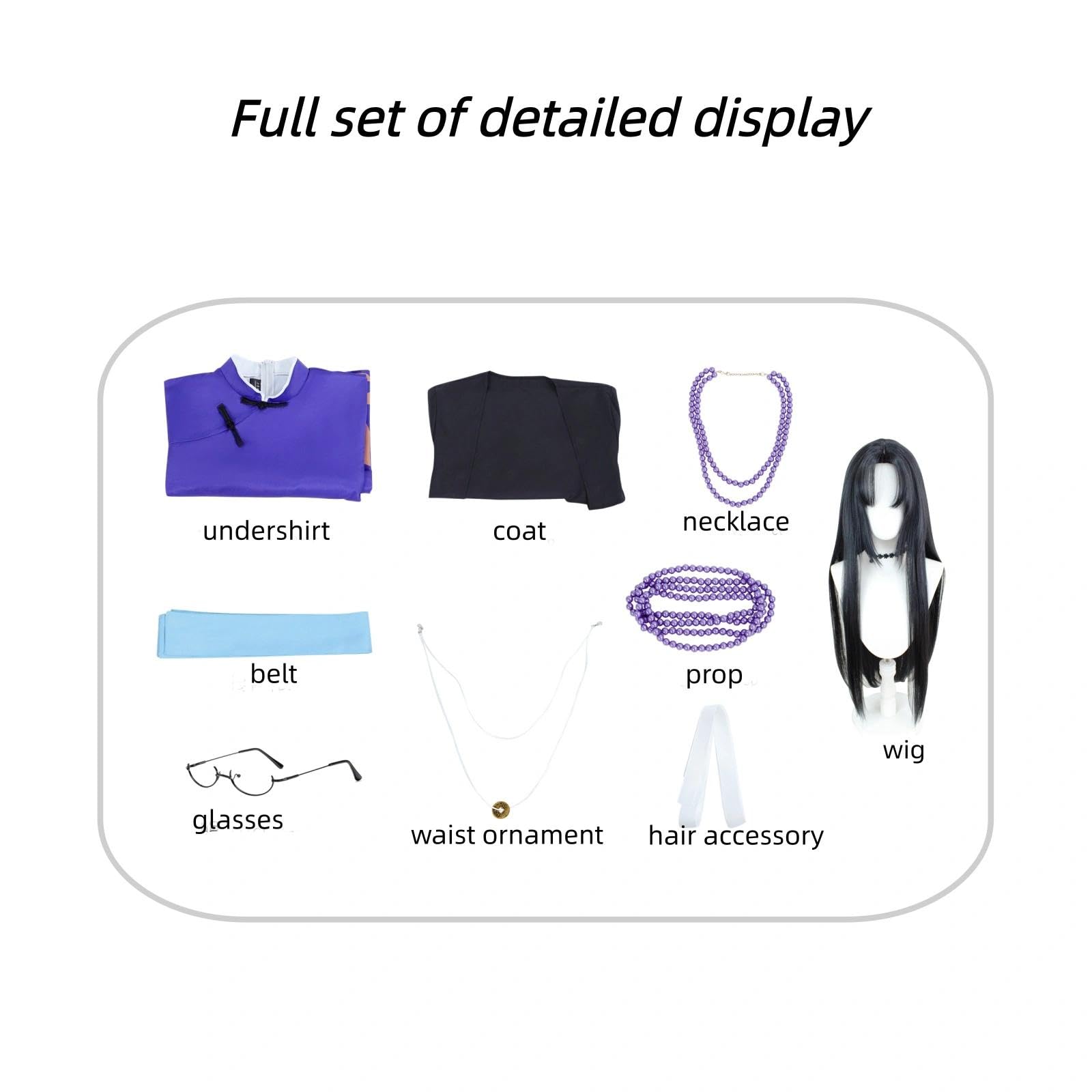 Halloween Kostüm für Erwachsene, Karneval Rollenspiel Cosplay Komplettset – Chu YuqingStil