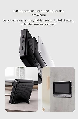 Miniatura 8 de SproutSage X8 Smart Video Doorbell para uso doméstico con pantalla de visualización, intercomunicador inalámbrico y videovigilancia de alta