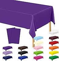 Vista 84 de QZYL 4 manteles de picnic con fundas de banco, manteles de plástico negro, 54 x 108 pulgadas, fundas rectangulares desechables impermeables