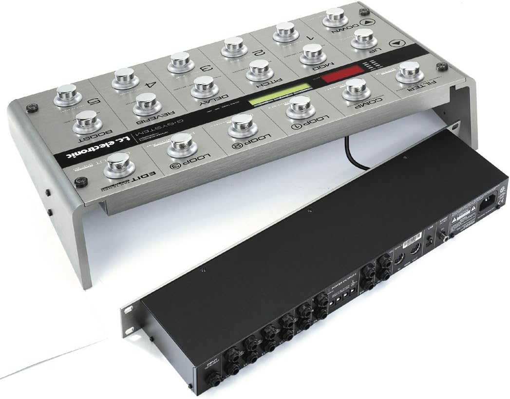 TC Electronic G-System floor unit separated from its rackmount processor.