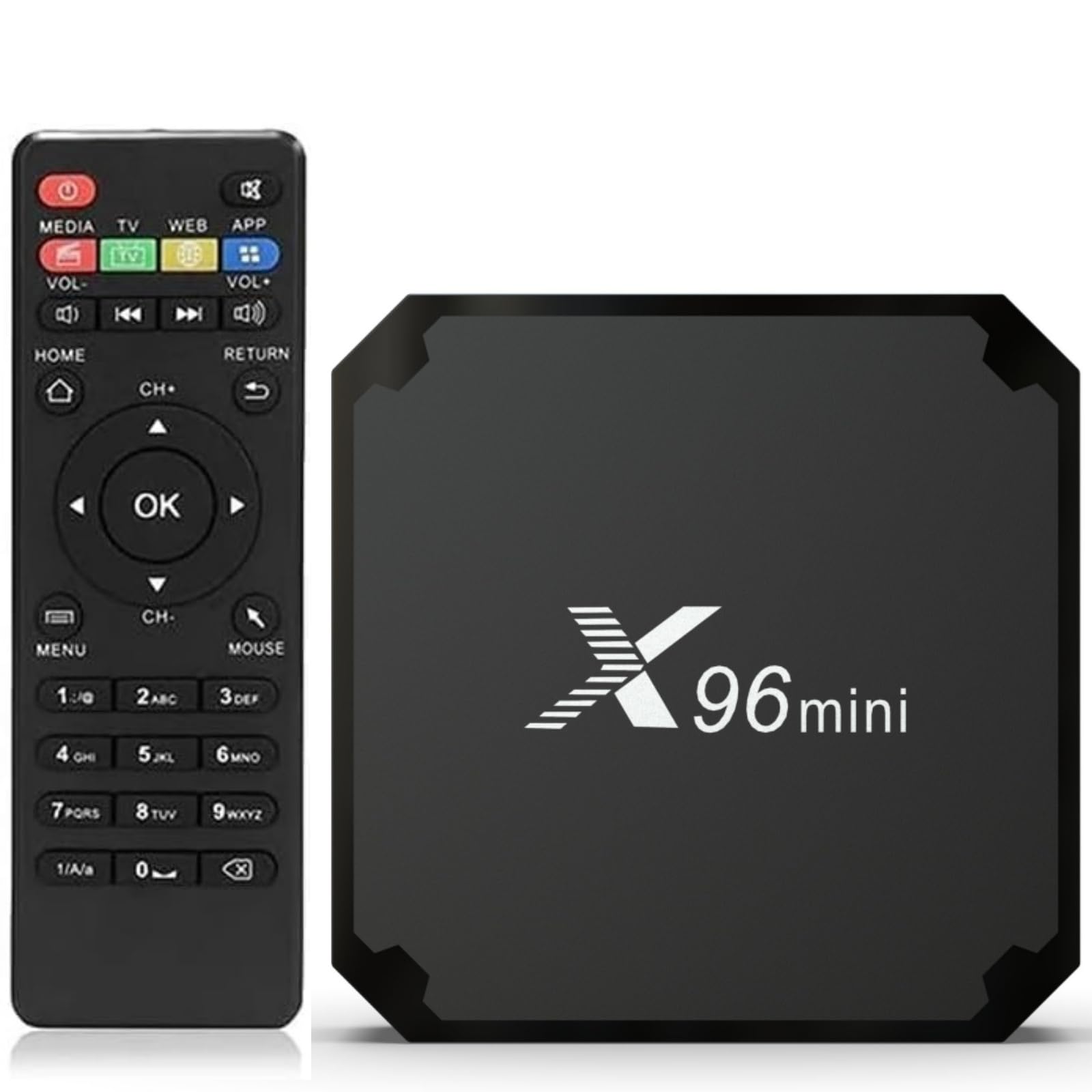 IDEALROYAL X96 Mini TV Box, Android 11.0 Caja TV 2GB/16GB, Caja Android TV 4K con Amlogic S905W2 Quad-Core Chipset 64 Bits WiFi 2.4G, 4K HD,H.265