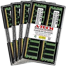A-Tech 256GB Kit 8x32GB RAM for Dell Precision R7910, T5810, T7810 | DDR4 2133MHz PC4-17000 ECC LRDIMM 4Rx4 Load Reduced Server Memory Upgrade
