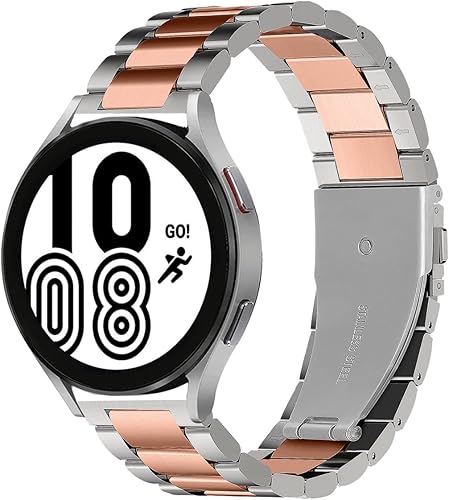 Compatible with Samsung Galaxy Watch 6 Classic 43mm 47mm 20mm Quick Release Stainless Steel Metal watchband,for Galaxy Watch 6 5 4 Band