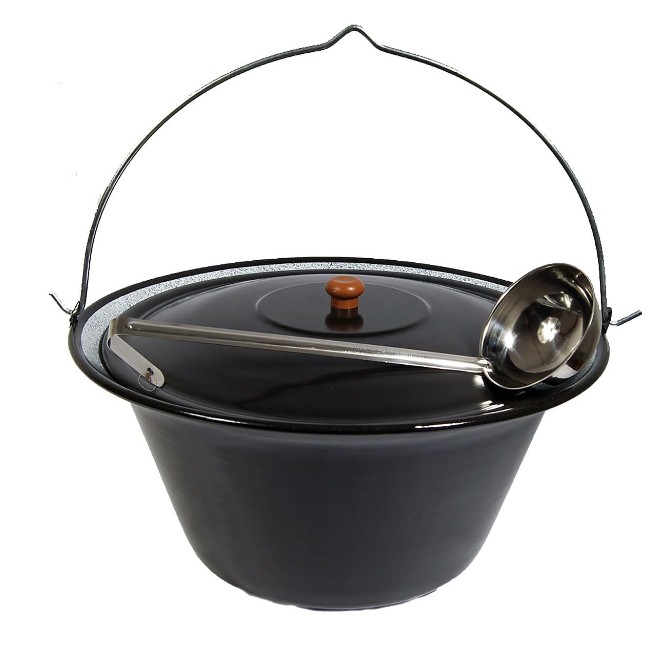 Set Gulaschkessel Gulaschtopf Emaille 30 Liter + Deckel Gratis Schöpflöffel