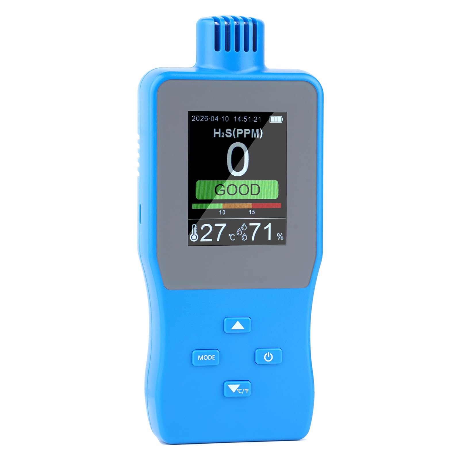 Kfwfuaee Multifunctional Monitor For Hydrogens Sulfide In Oil Refining And Pipelines Maintenance Workplaces Environmental And Job Handheld Tester