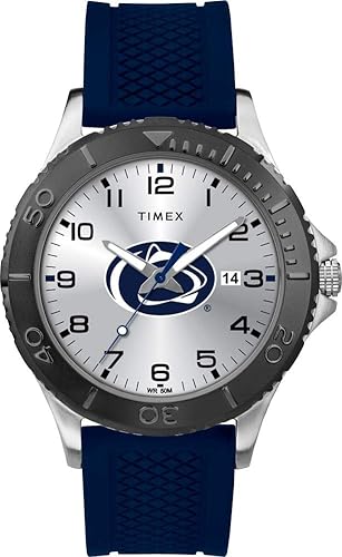 Timex Tribute Collegiate Gamer - Reloj para hombre de 1.654 in, Penn State Nittany Lions con correa de silicona azul marino, Penn State Nittany