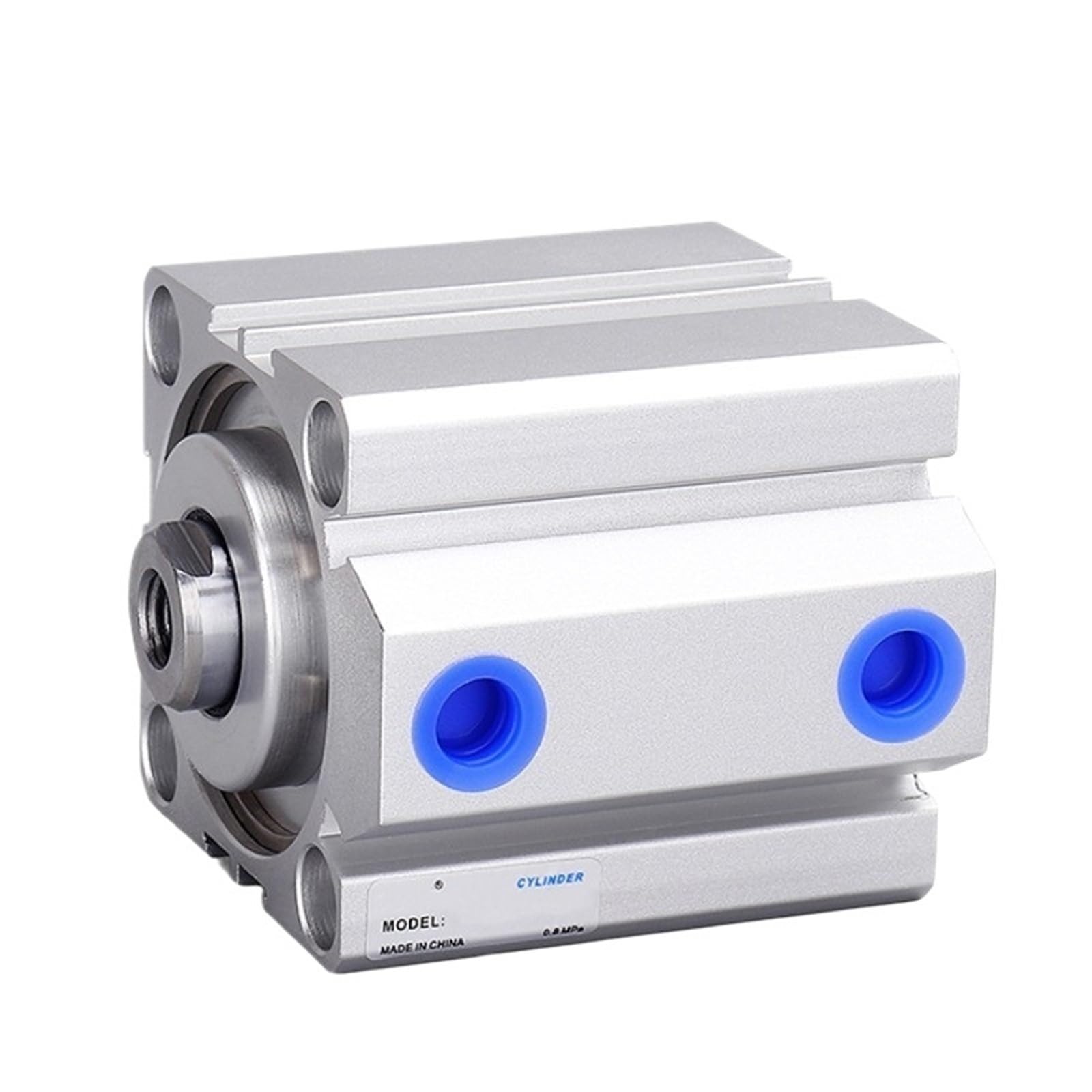 Cylindre pneumatique compact SDA robuste en aluminium anodisé