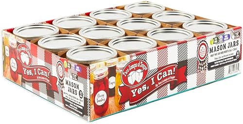 Miniatura 2 de Tarro ancho de 64 onzas con tapas y anillos, 12 unidades por paquete, tarros Mason para almacenamiento de alimentos, manualidades y enlatados,